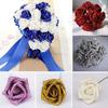 DIY Wedding Party Decor Blue Roses Bride Bouquet Artificial Roses Decoration Foam Roses Artificial Flowers