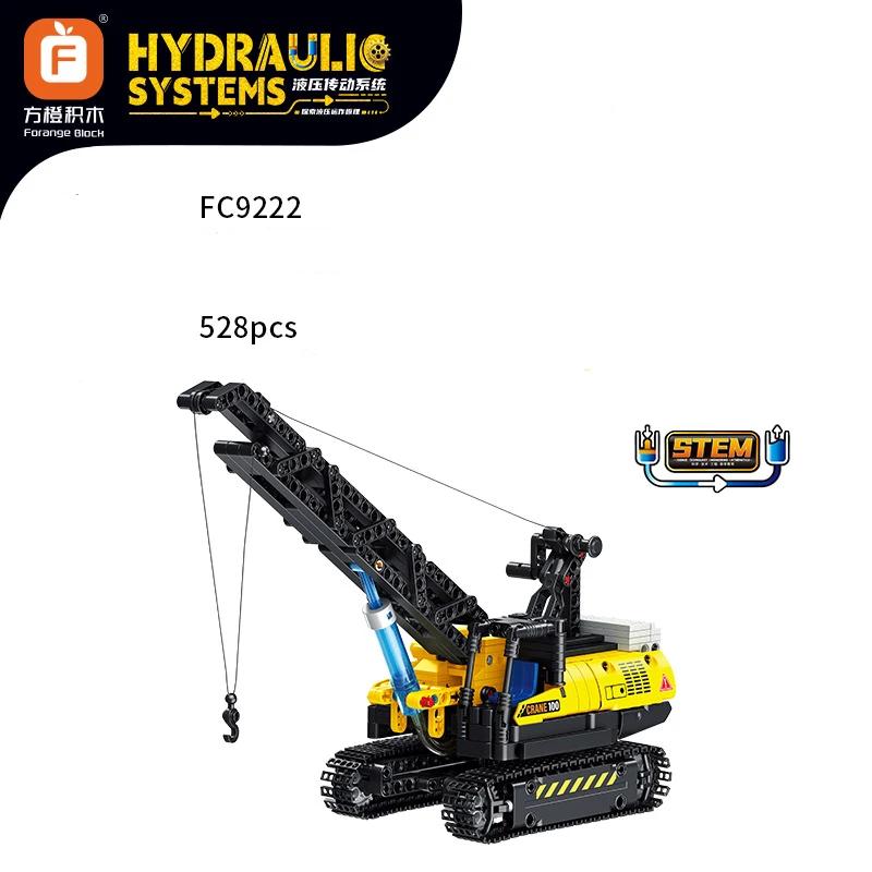 Creative Excavator Building Block Toys Sets Hydraulic Engineering Vehicle Car DIY Assembly Mini Bricks Toys For Kids Boys Gift