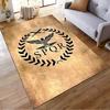 Roman SPQR Eagle Emblem on Vintage Style Rug Non-slip rug suitable for living room and bedroom sofas.