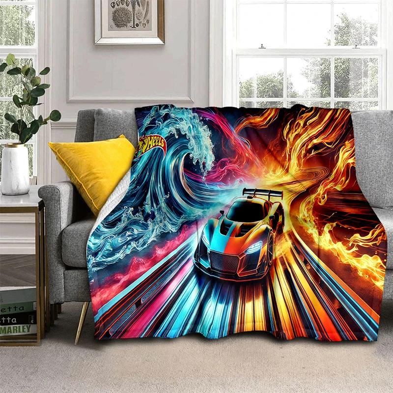 

2025 Новий новий H-Hot Wheels Мультяшна Фланелева Ковдра, М яка Плед для Дому Спальні Ліжка Дивана Покривало для Подорожей Дитячий Подарунок 100x150cm