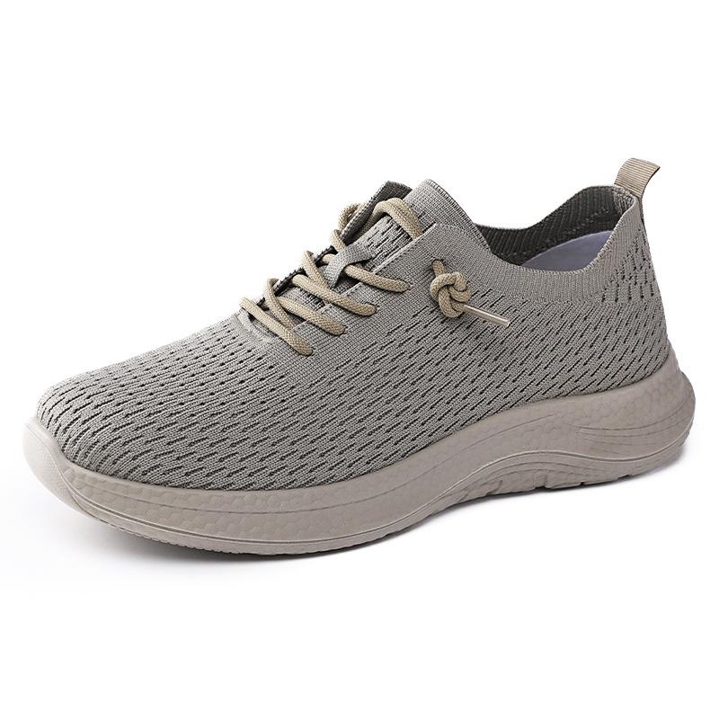 Shoes Men's Shoes Solid Color Versatile Men's Casual Single Shoes Breathable and Non-smelly Feet Mesh Shoes Soft Sole Comfortable Sports Shoes