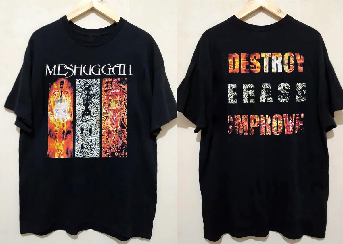 Meshuggah Destroy Erase Improve T-shirt size S-5XL XXXL