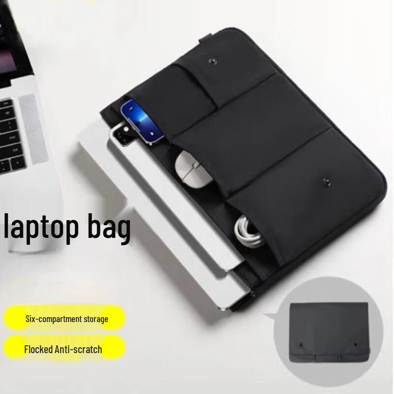 Minimalist Nylon Multi-Compartment Laptop & iPad Sleeve