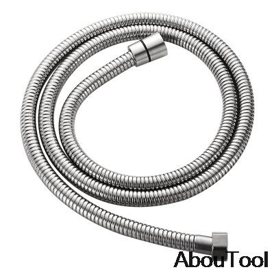 Black Hose 111cm 111cm Bathroom Shower Hose Faucet Tube Stainless Flexible Hose Plumbing Explosion-proof Silver Pipe 1/1