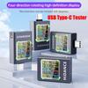 Multifunctional USB Type-C Tester LED Color Display USB Amperemeter  For 3C Products
