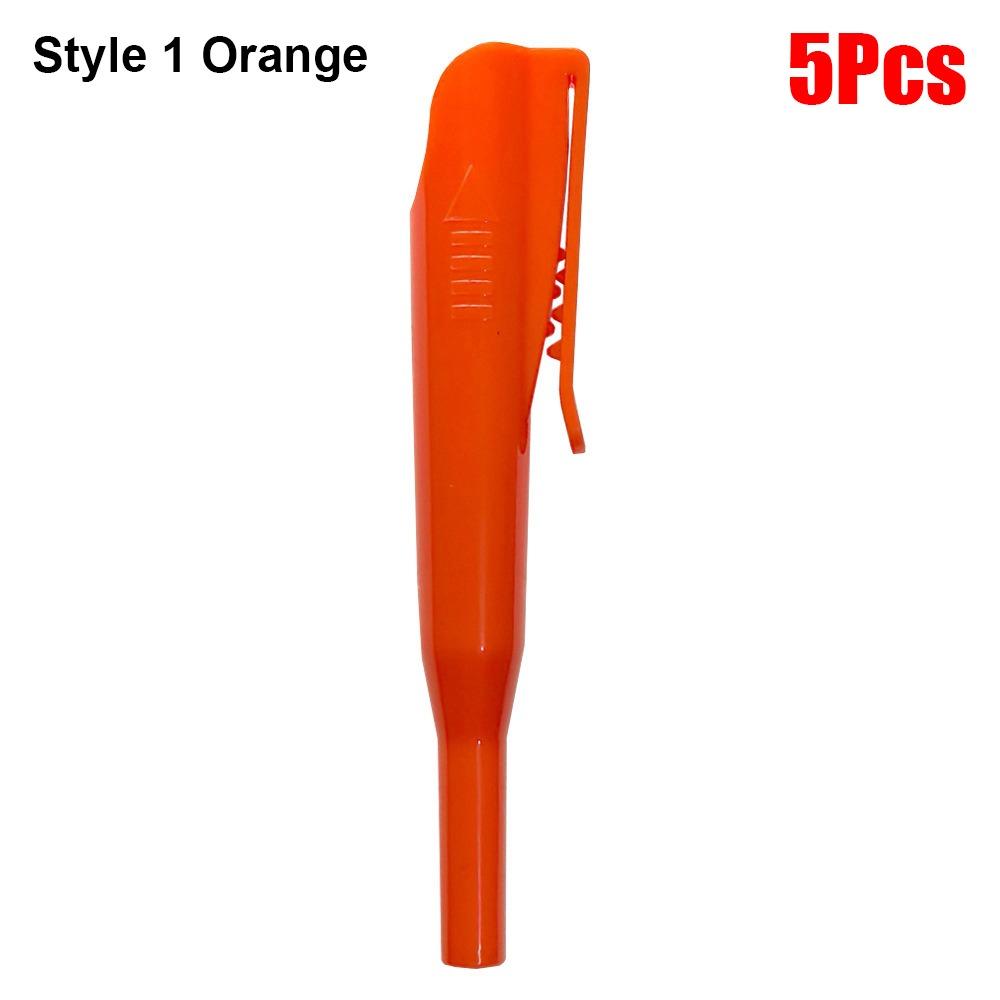 

5 шт. Нековзкі механічні чохли для олівців Пластиковий тримач для олівців Столярні інструменти для маркування Style 1 Orange