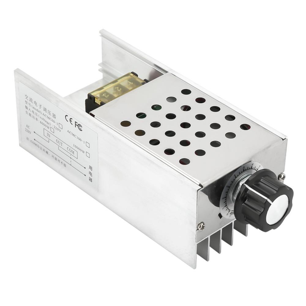 6000W SCR Electric Voltage Regulator AC 220V Voltage Controller Thermostat  Resistance Load