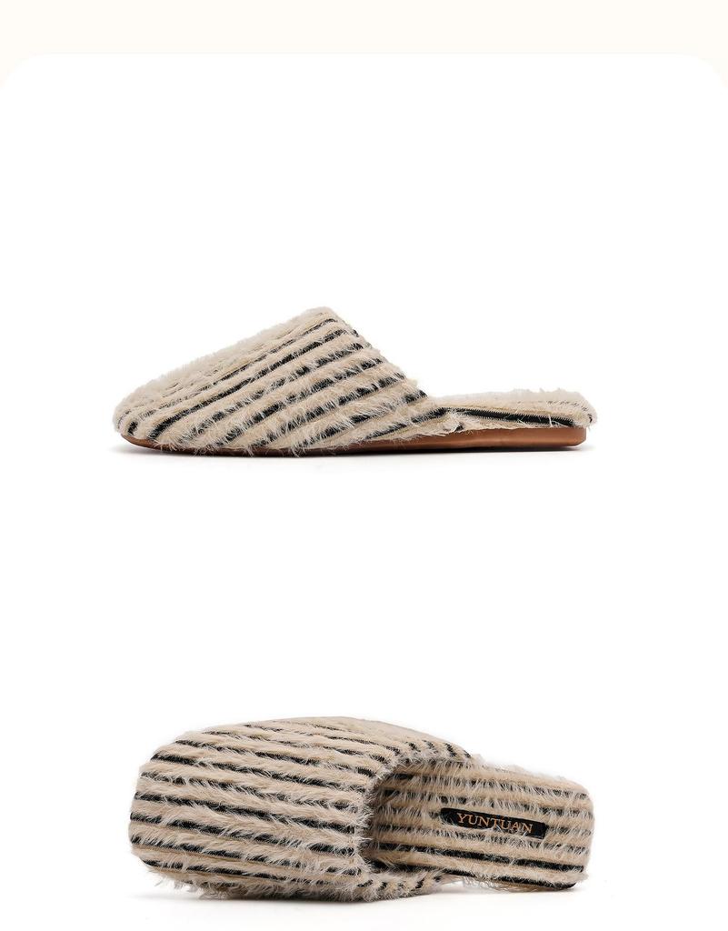 Cloud Group Flauschige Daunenpantoffeln aus Baumwolle mit Anti-Rutsch-Sohle für Damen & Herren - Herbst/Winter