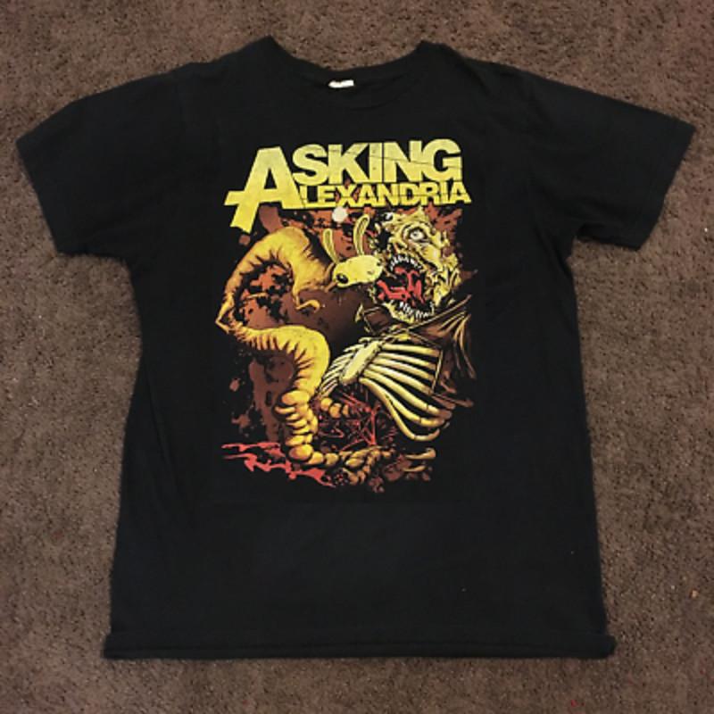 Vintage Asking Alexandria Men T-Shirt Tops tees Men's Women's Black Unisex All Sizes S to 4XL