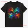 Colorful Paint Splash Eyes Art T Shirt Vintage Slightly Unisex Versatile Comfortable Graphic