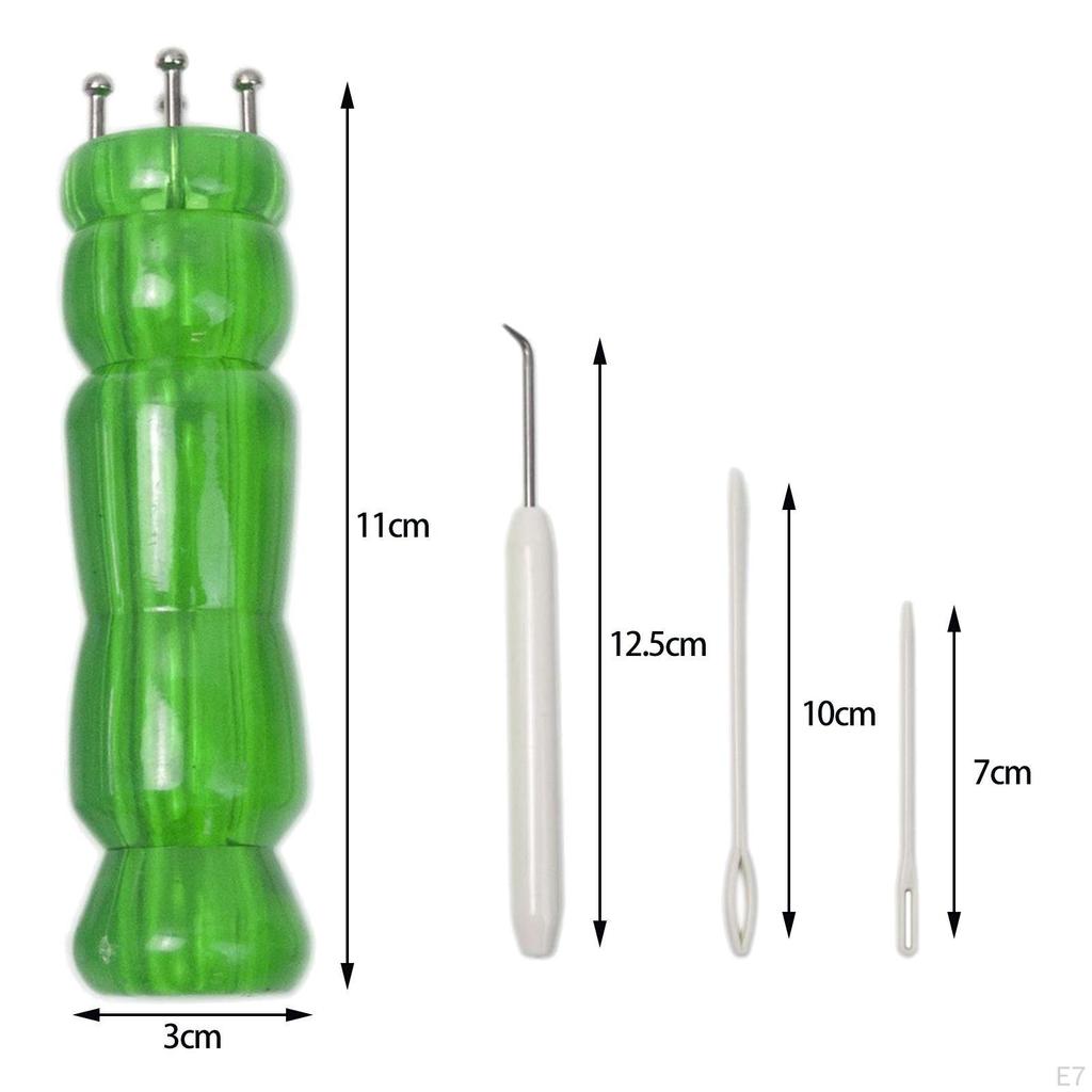 Braiding Tool Kit for Hand Knitting with Spool Loom and Crochet Hook