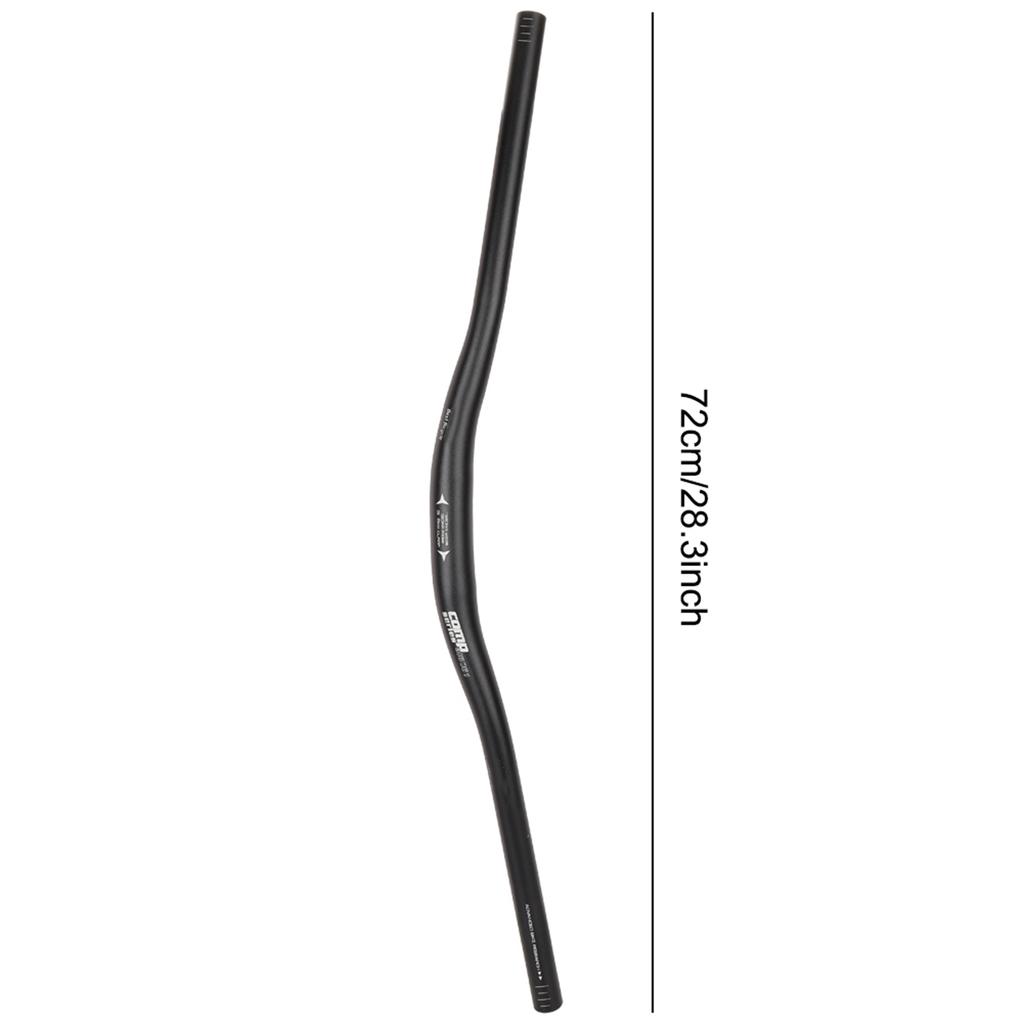 Aluminum Alloy Mountain Bike Riser Handlebar Cycling Racing Travel Relax and Rest (Black)