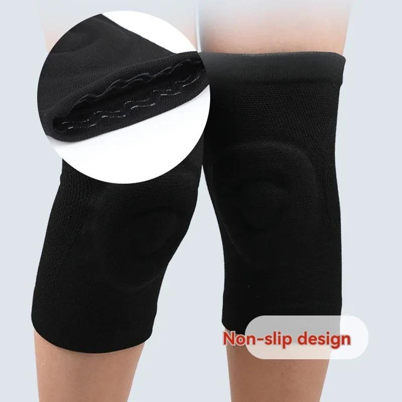 1Pcs Silicone Thin Knee Pads Fitness Dance Skating Sport Sknee Pads Basketball Pressurized Cycling Roller Skating