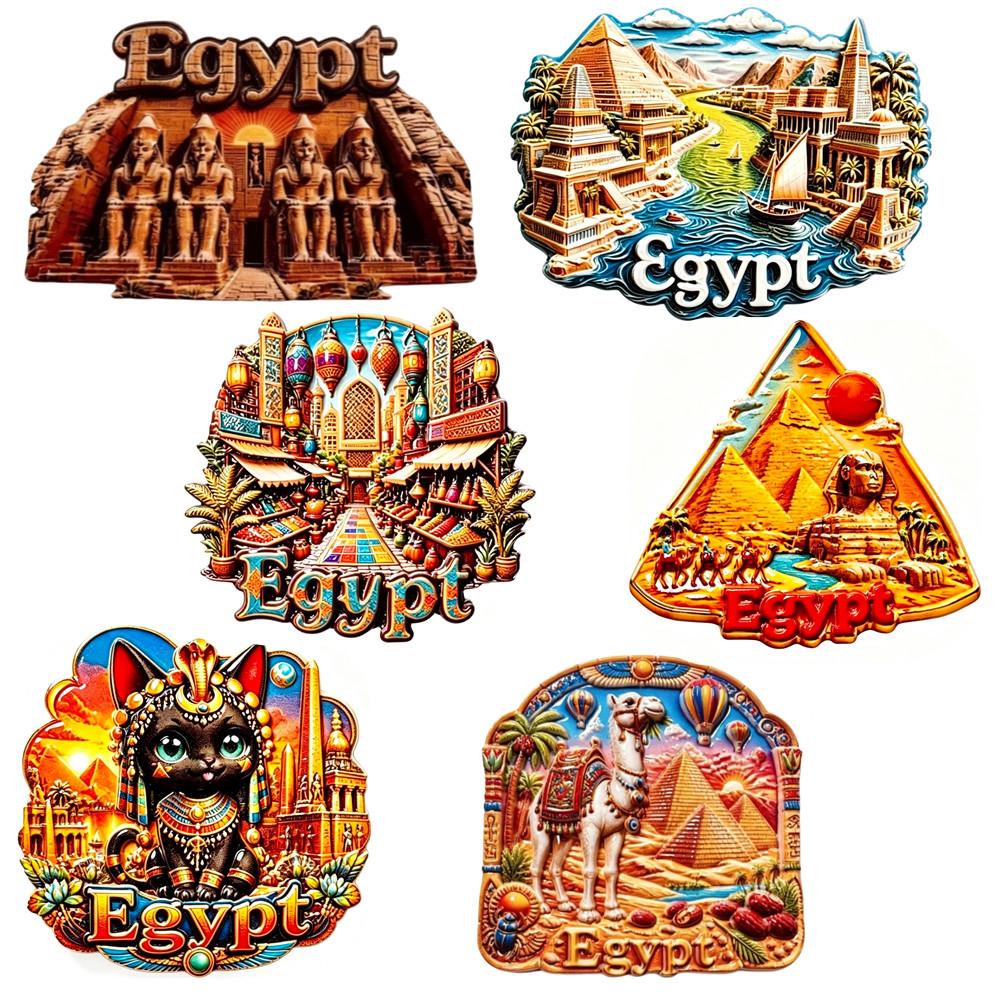 Egypt 3D Fridge Magnets Stickers Tourism Souvenir Refrigerator Magnets Sticker Home Kitchen Decor