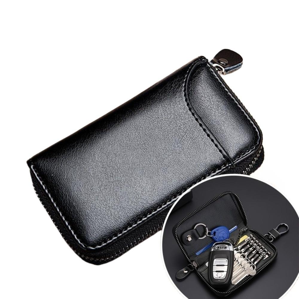 

Брелок из натуральной коровьей кожи Женская ключница Многофункциональный органайзер-кошелек Держатель для ключей Мужской ключница для дома Автомобильный маленький чехол для ключей Мешочек для ключей