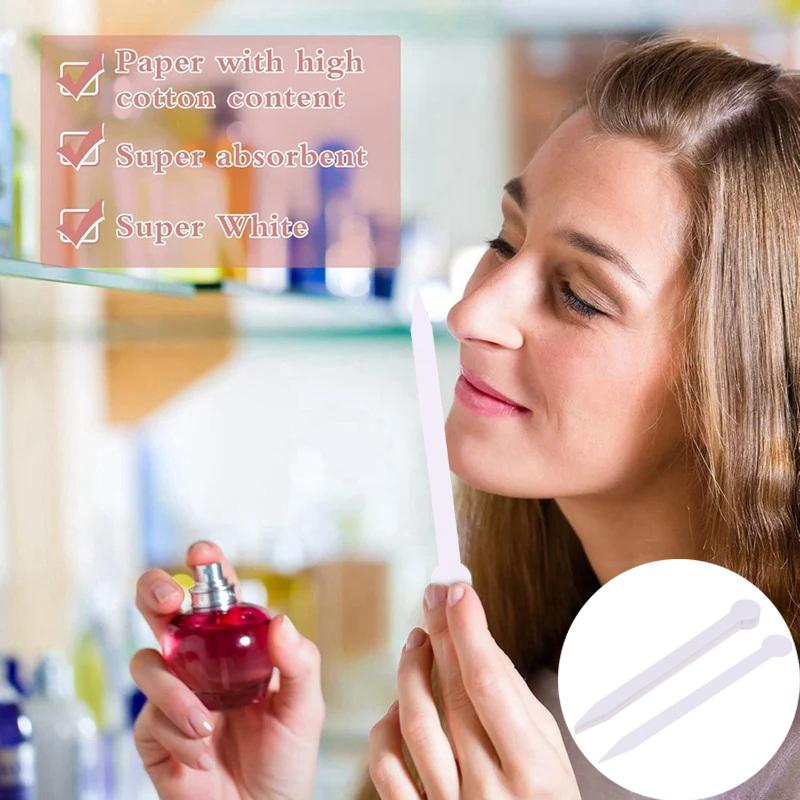 100Pcs Oils Testing Strip Aromatherapy Tester Paper Perfume Test Paper Strips For Fragrances Essential Oils Spice