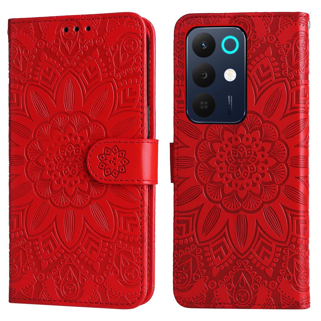For Realme C85 5G Case Sunflower Imprint Leather Wallet Phone Cover