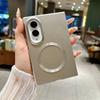 Luxury Metallic Silver Paint Frameless Magnetic PC Case for Samsung Galaxy Z Fold 8 Ultra 8 Z Flip 8 Thin Slim Shockproof Cover