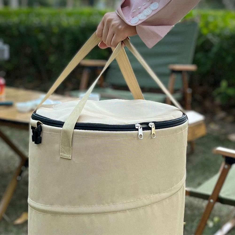 Foldable Camping Garbage Bin Large Capacity Deciduous Garbage Bag  Household Cleaning