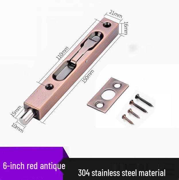 Stainless Steel 304 Concealed Heaven & Earth Fire Door Bolt - 1 Meter Extension