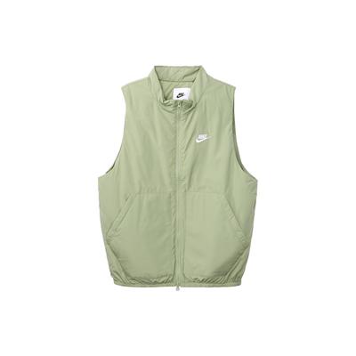 Therma-FIT Club Solid Alphabet Logo Print Zippered Cotton Vest Men Vest Oil-Green DX0677-386