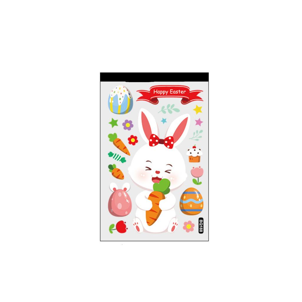 Easter Window Clings Easter Eggs Window Stickers Reusable Spring Easter Window Stickers