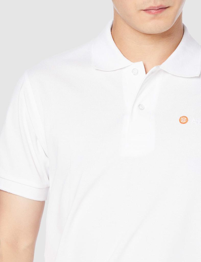 Adoelm ATSUGI Polo Cotton Kanoko Size LL Size Men's Shirt, Blend, Fabric, M4753HS, White, (Japan 2L)