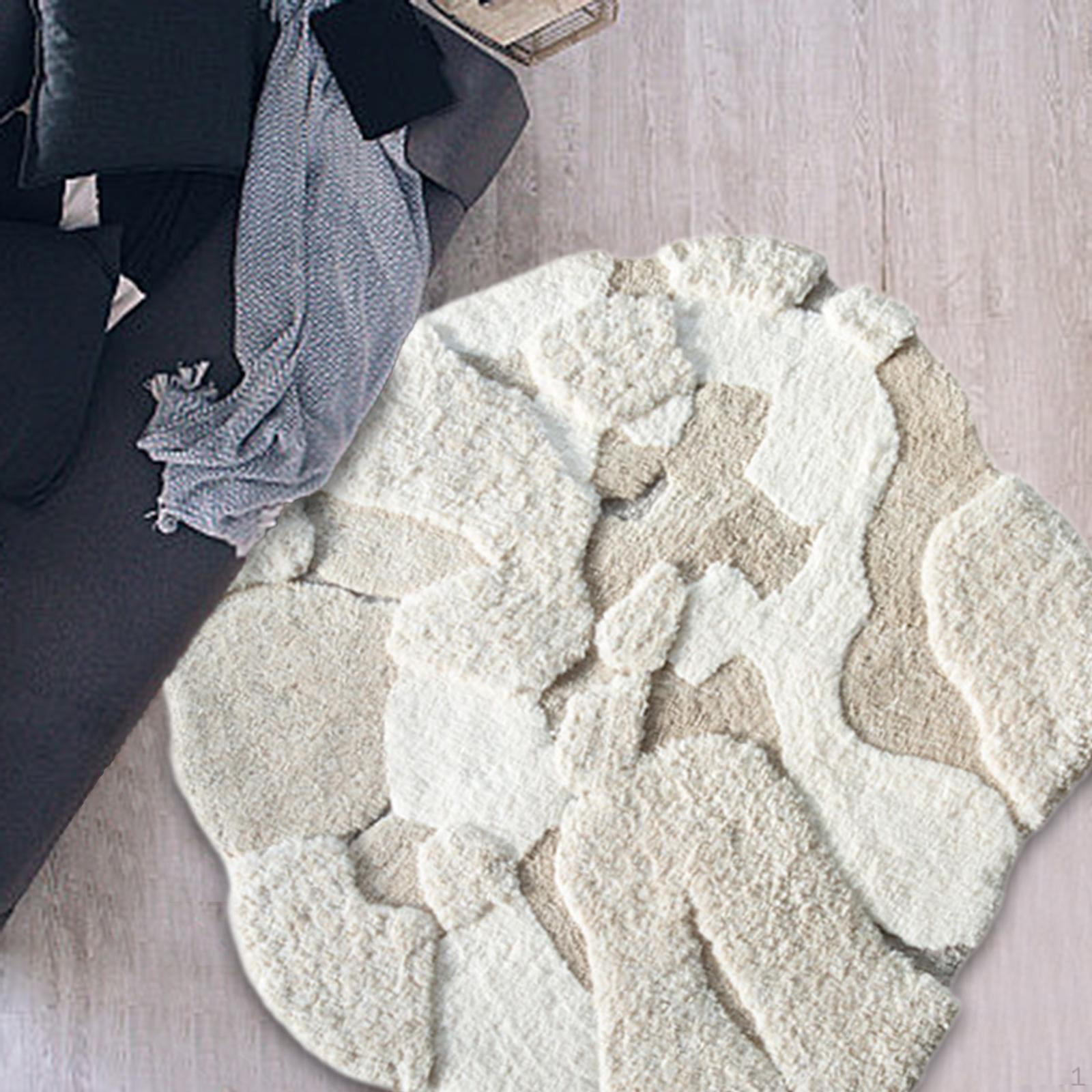 

Flocking Area Rug Floor Mat Carpet Throw for Sofa Bedroom Entryway Nursery Room