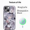 Coque de téléphone motif anime classique fille mignonne Re zero Pour iPhone 17 16 15 14 13 12 Plus Pro Max Haut de gamme Luxe Magsafe Peau de mouton