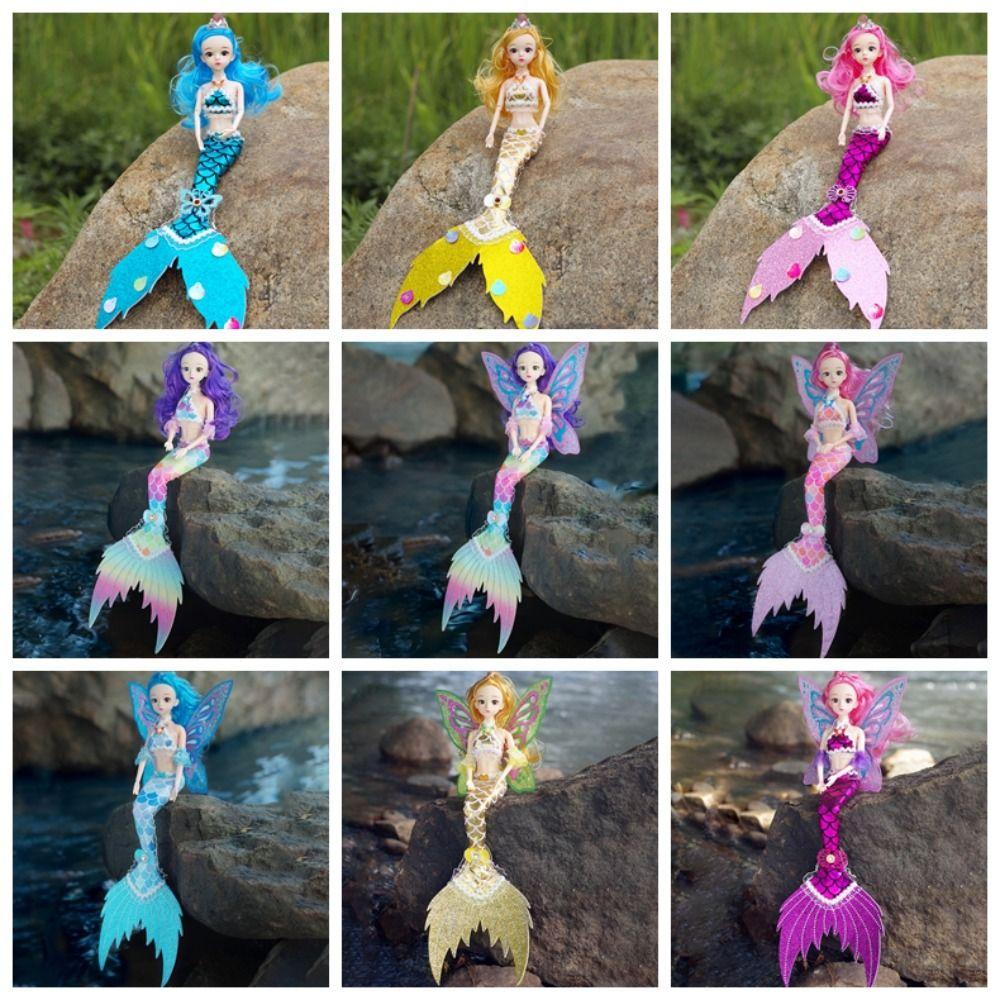 Colorful 45cm Mermaid Doll 11 Movable Joints Bjd Doll Set (with Lights and Music)