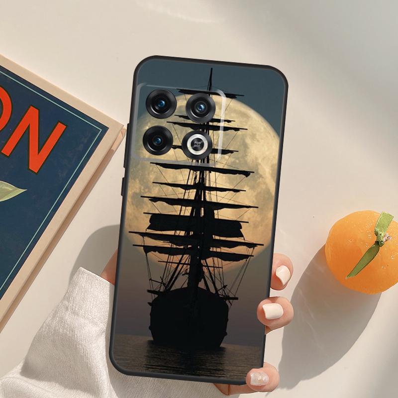 Sailing Pirate Ship Boat Case For OnePlus 12R 13R 13T 10R 15 13 12 11 10T 8T Nord CE 4 3 2 Lite N20 N30 Nord 5 Cover