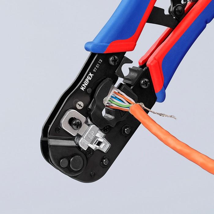 Crimping Pliers For Western Rj45 Connectors - Kn 97 51 13