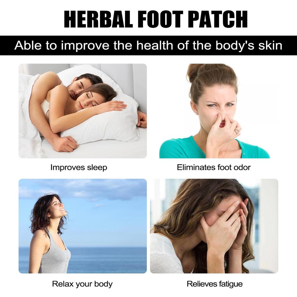 10PCS Aicao Cleaning Foot Patch Rich In Plant Bamboo Vinegar Lavender Foot Care Patch