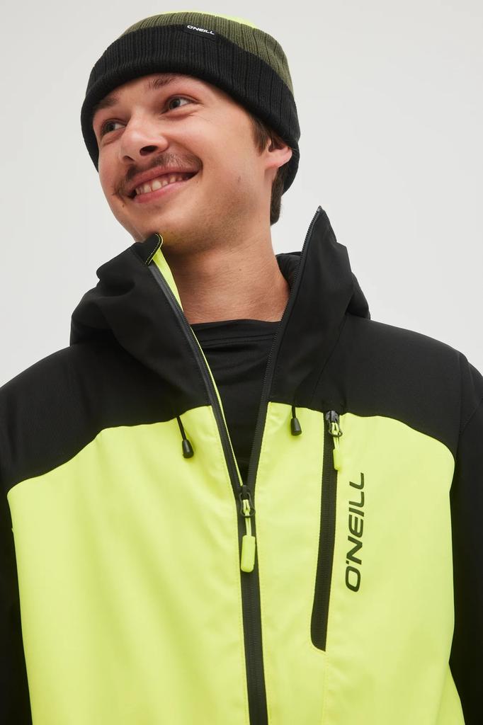 O'neill Total Disorder Snow Wear Men Pyranine Yellow Color Block [2500007-42015] size XL