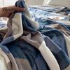 Nap Blanket Blanket, Lightweight Foldable Milk Velvet Warm Soft Double-Sided Compact Solid Color Shawl Wrap, for Office And Travel Double-sided