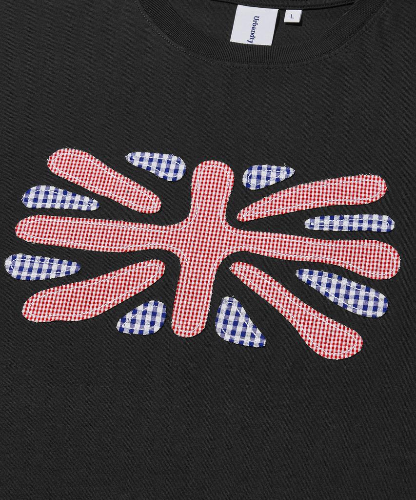Urban Ditype Union Jack Applique T-Shirt_Black