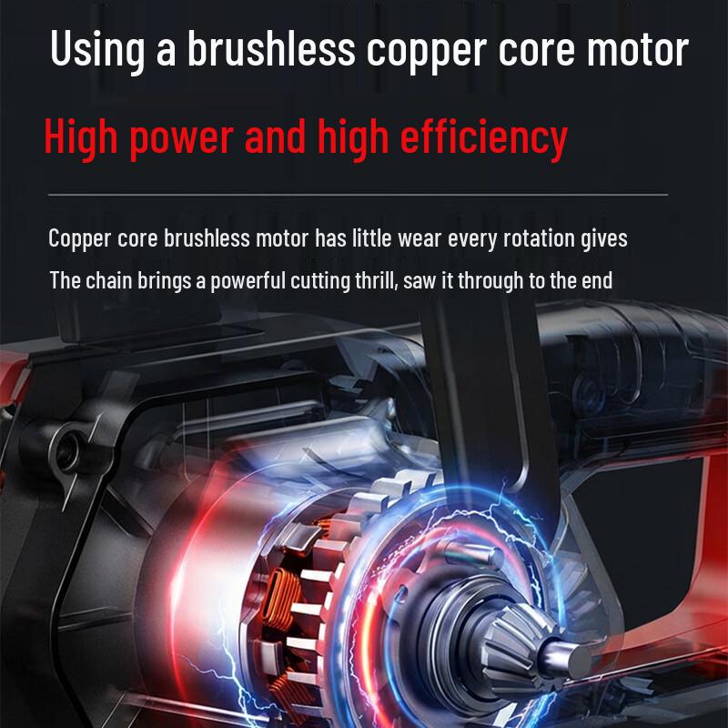 Mileide Brushless Cordless Electric Chainsaw CN Plug (adapter Included)