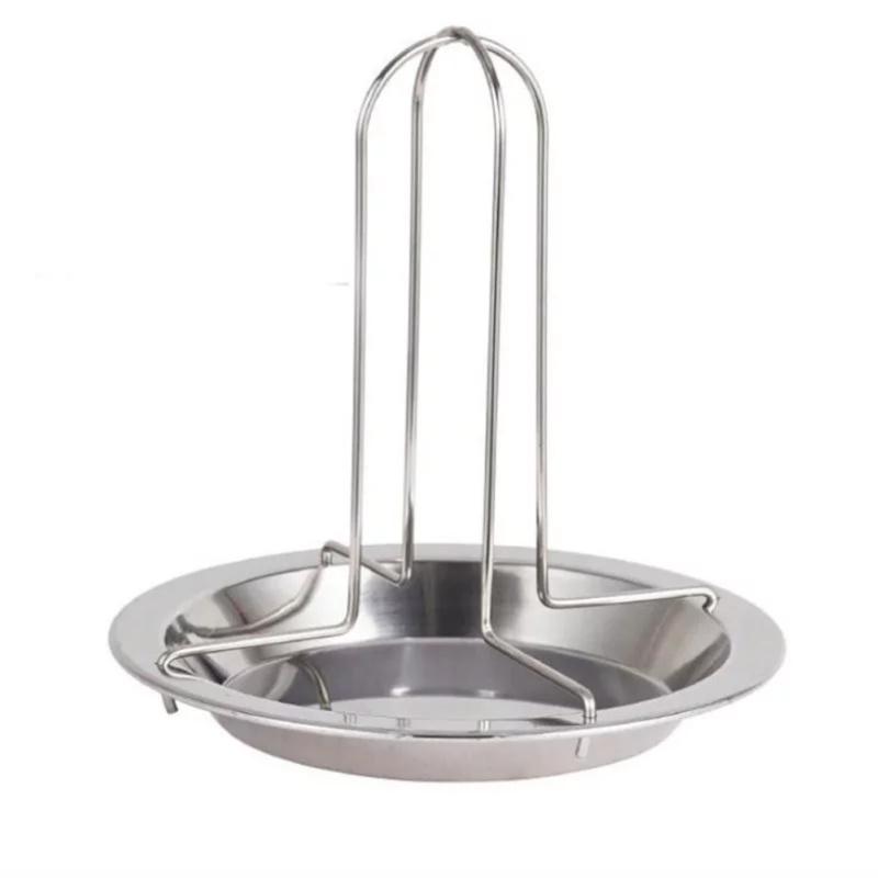 Barbecue Grilling Baking Cooking Pans Non-stick Chicken Roaster Rack With Bowl Bbq Accessories