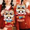 1Pair 2026 New Year Door/Windows Decals Blessing Sticker Chinese Style Zodiac Horse Wall Decor Cartoon Traditional