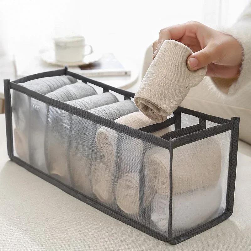 Organizér na spodní prádlo Úložný box Skládací organizéry do skříně Zásuvkový dělič Úložné boxy na spodky Ponožky Podprsenka