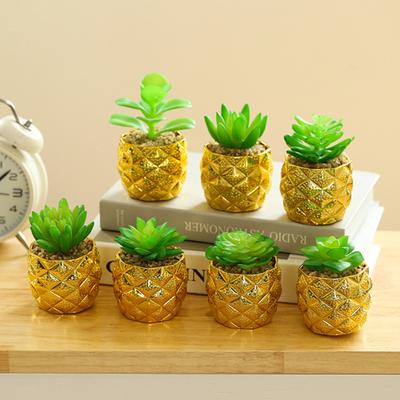 Long Lasting Faux Potted Plants Fine Texture Great Fake Succulents Simulation Decor