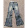 Office Lady Blue Flare Jeans High Street Slim Pohodlné nohavice do zvonu Ženy Móda Denim Nohavice American Retro Streetwear