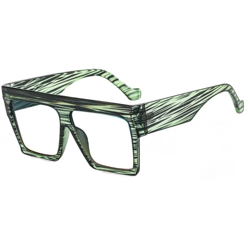Fashion Designer Oversized Square Reading Glasses Women Men Large Frame Lady Elegant Eyeglasses Clear Anti Blue Light Vision +2