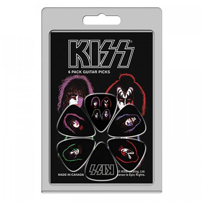 Kiss Faces Logo Plectrum (Pack of 6)