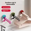 1PCS 5-hole Suction Cup Clothes Hanger Storage Rack Home Balcony Multi-function Punch-free Wall-mounted Clothes Drying Rack Storage Rack