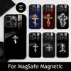 O-Orthdox C-Cross Icon Phone Case For iPhone17,16,15,14,13,12,11 Plus,Pro Magnetic with Magsafe Wireless Charging