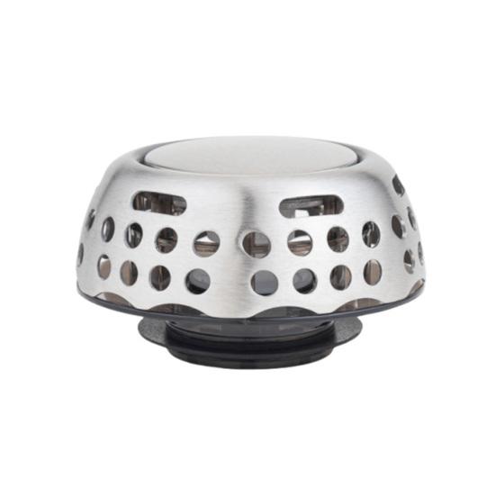 Bathtub Drain Stopper Hair Catcher Universal Stainless Steel 2-In-1 Press Bathroom Shower Tub Drain Strainer Cover Replacement Accessories