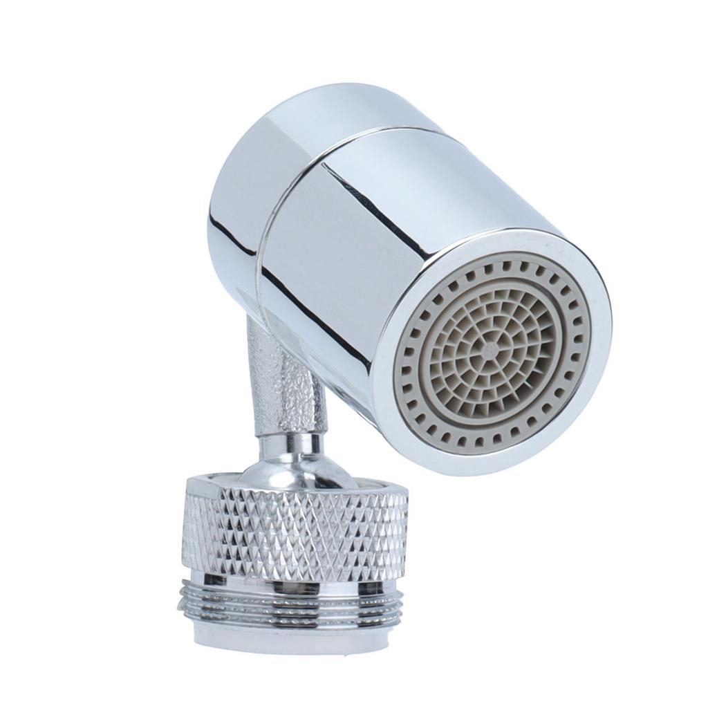 720 Grad Drehbarer Spülbeckenhahn Belüfter Sprühkopf mit 2 Wasserauslassmodi 4 Schichten Netzfilter M24