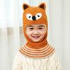 Children's Hats Autumn and Winter Girls Fleece Ear Protection Scarf Baby Winter Windproof Face Protection Integrated Wool Hat