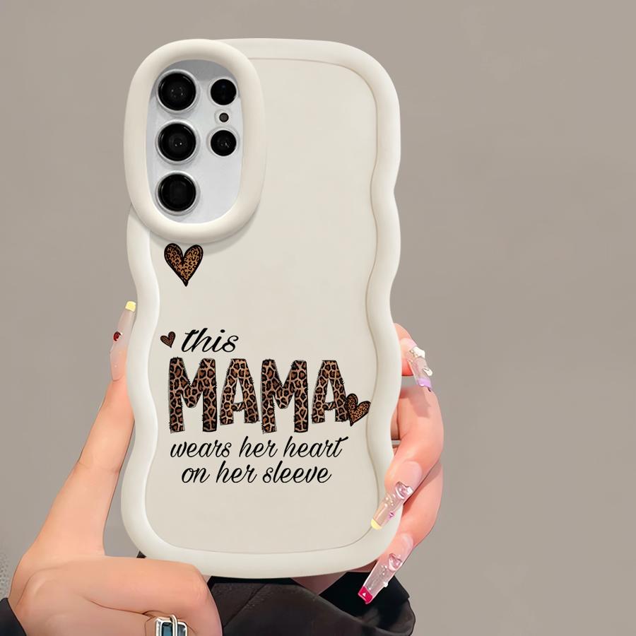 Mama Pattern Soft Phone Cover Case for Samsung Galaxy A26 S23 Plus S24 S22 Ultra S21 S20 FE S25 A25 A35 A34 A55 A24 A54 A36